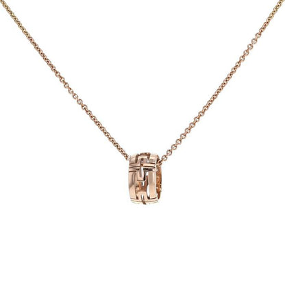 [AuraEcho Jewelry]PARENTESI NECKLACE PINK GOLD