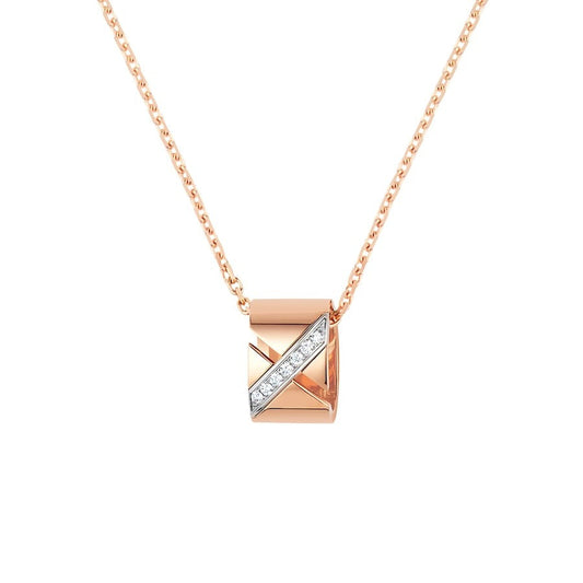 [AuraEcho Jewelry]LIENS EVIDENCE DIAMOND NECKLACE