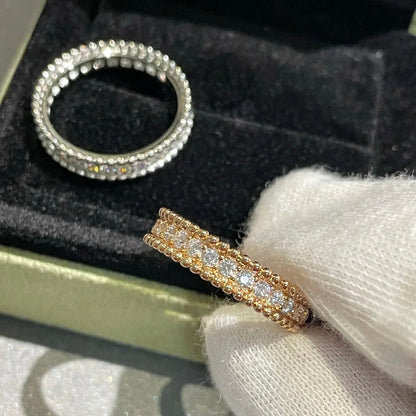 [AuraEcho Jewelry]PERLEE DIAMOND SILVER RING