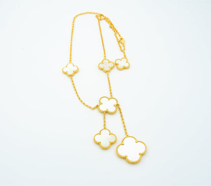 [AuraEcho Jewelry]CLOVER MOTHER OF PEARL NECKLACE 6 MOTIF