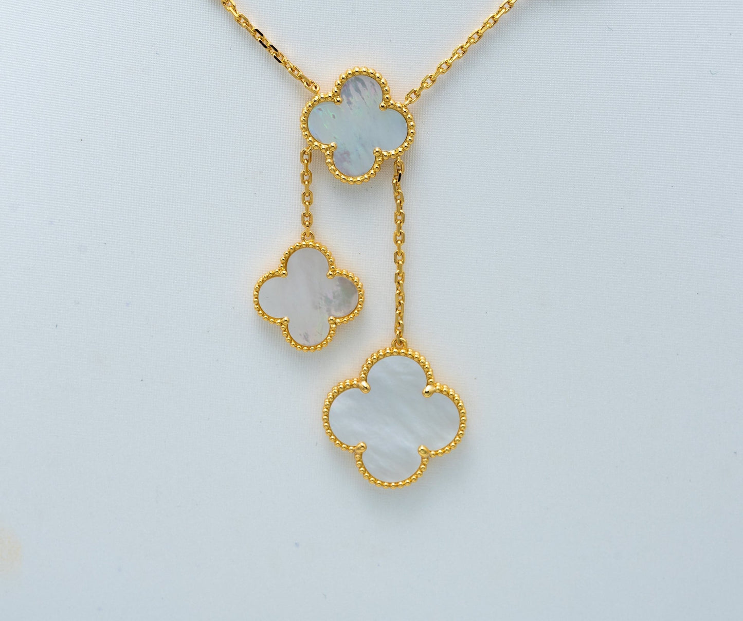 [AuraEcho Jewelry]CLOVER MOTHER OF PEARL NECKLACE 6 MOTIF