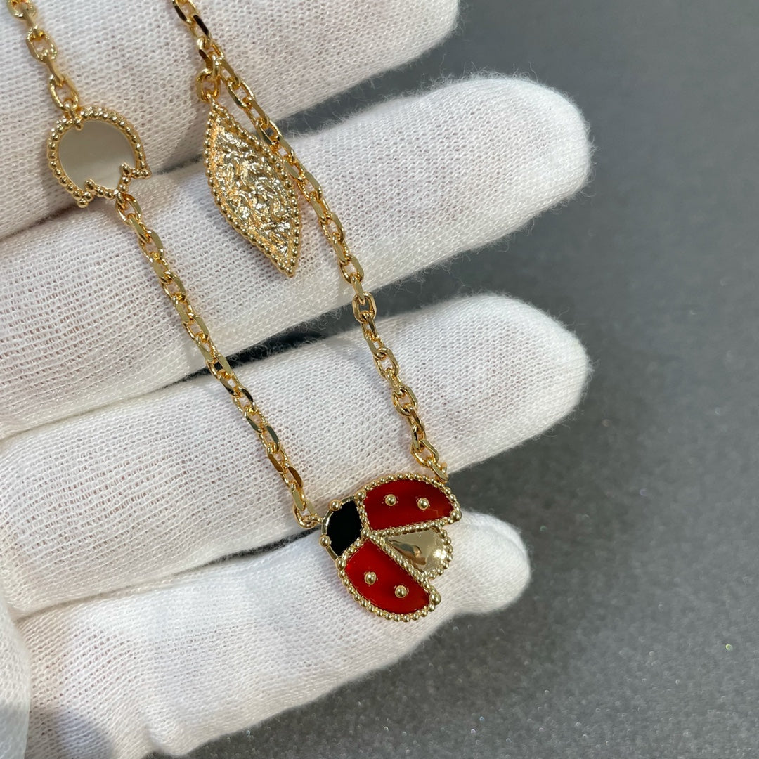 [AuraEcho Jewelry]LUCKY SPRING 15 MOTIFS GOLD NECKLACE