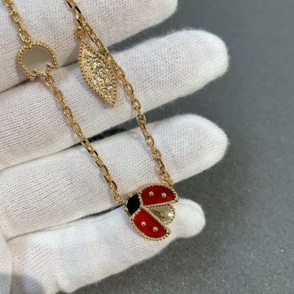 [AuraEcho Jewelry]LUCKY SPRING 15 MOTIFS GOLD NECKLACE