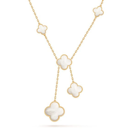 [AuraEcho Jewelry]CLOVER MOTHER OF PEARL NECKLACE 6 MOTIF