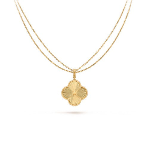 [AuraEcho Jewelry]CLOVER 25MM PEDANT NECKLACE GOLD