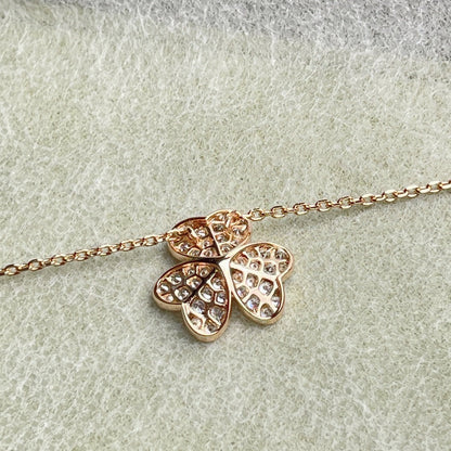 [AuraEcho Jewelry]FLOWER DIAMOND NECKLACE