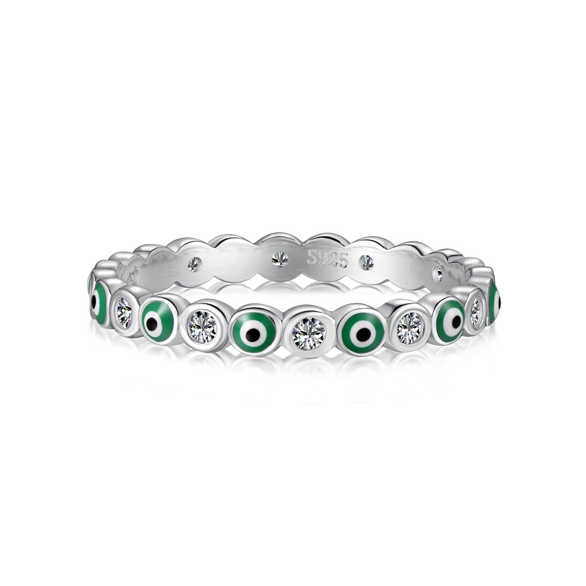 [AuraEcho]Sparkling Vibrant Round Shape Daily Ring