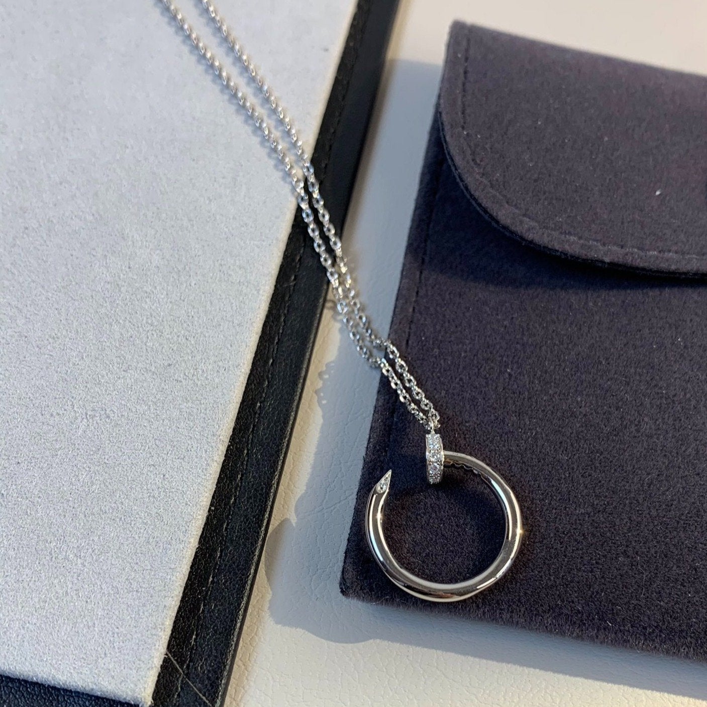 [AuraEcho Jewelry]JUSTE NECKLACE SILVER