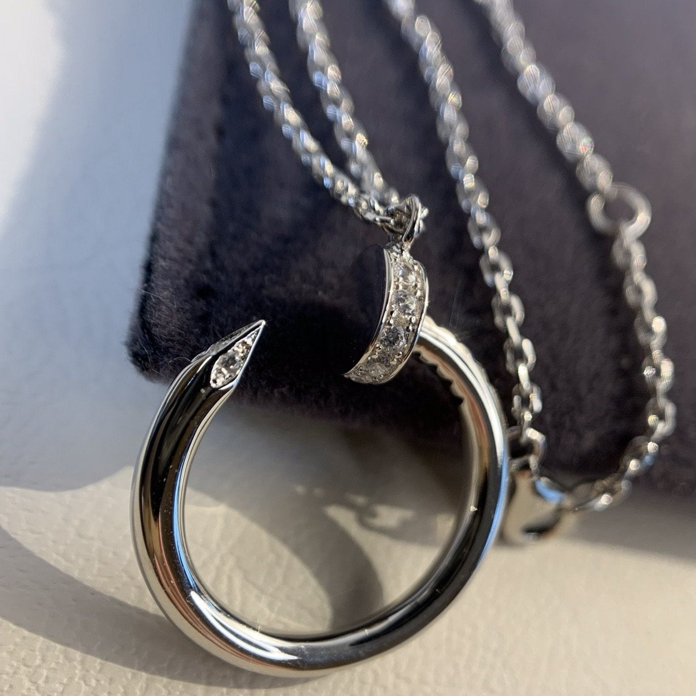 [AuraEcho Jewelry]JUSTE NECKLACE SILVER