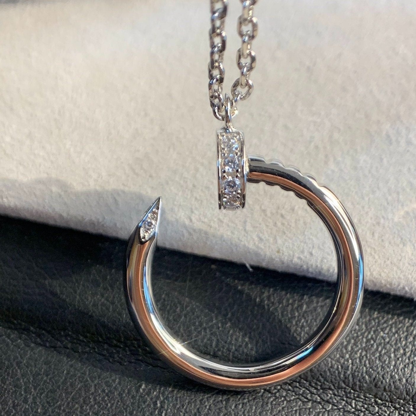 [AuraEcho Jewelry]JUSTE NECKLACE SILVER