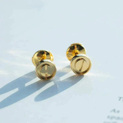 [AuraEcho Jewelry]LOVE EARRINGS GOLD 10MM