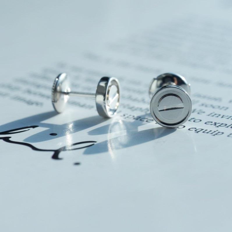 [AuraEcho Jewelry]LOVE EARRINGS SILVER 10MM