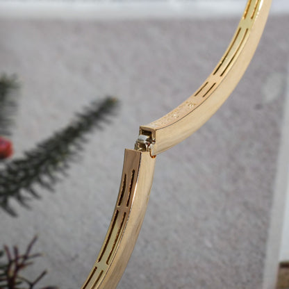 [AuraEcho Jewelry]SERPENTI BRACELET PINK GOLD DIAMOND DOUBLE SNAKE