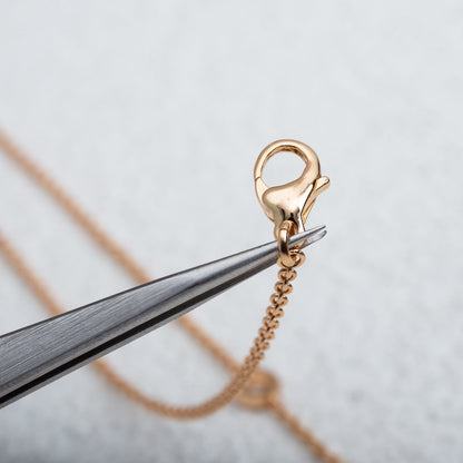 [AuraEcho Jewelry]PARENTESI NECKLACE PINK GOLD