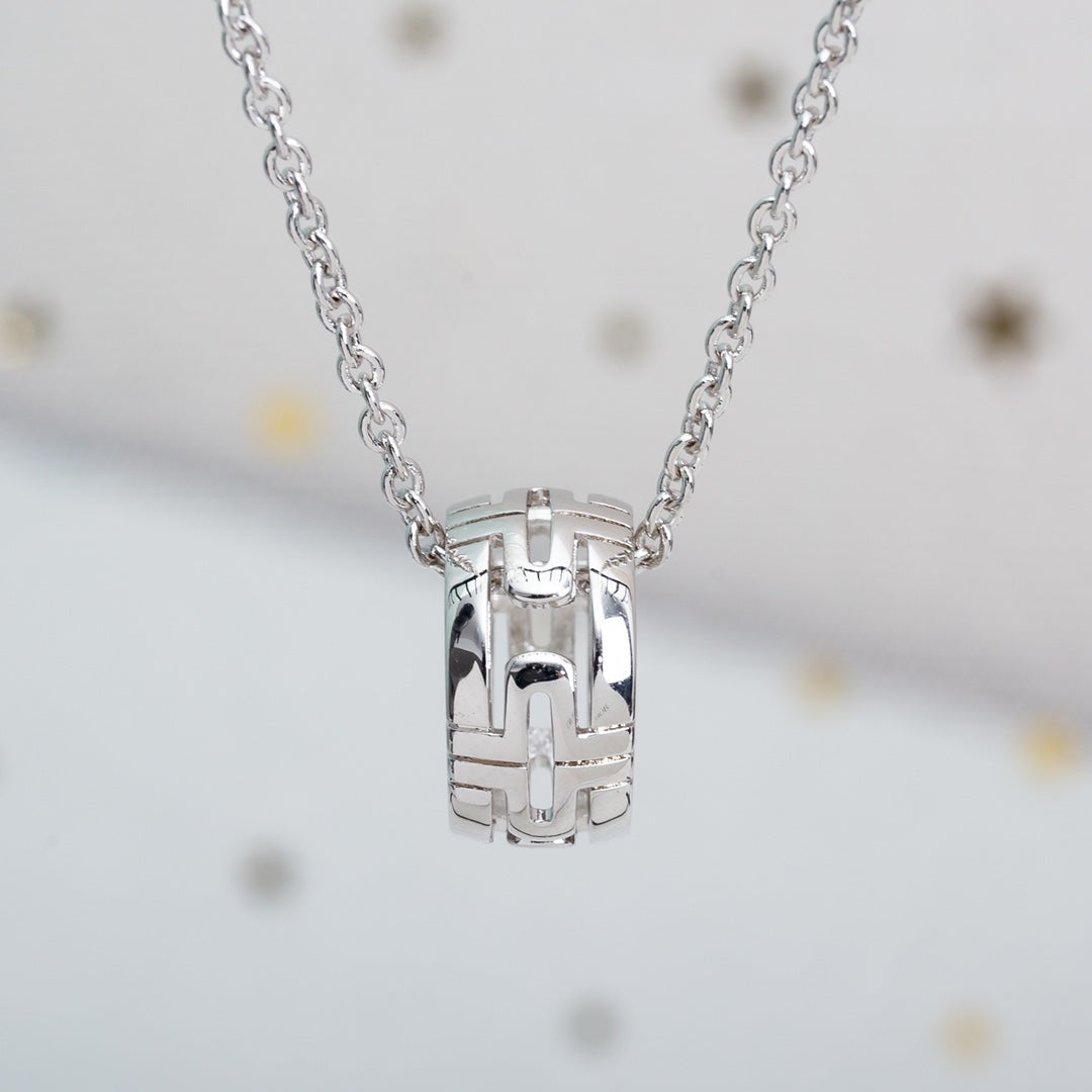 [AuraEcho Jewelry]PARENTESI NECKLACE SILVER