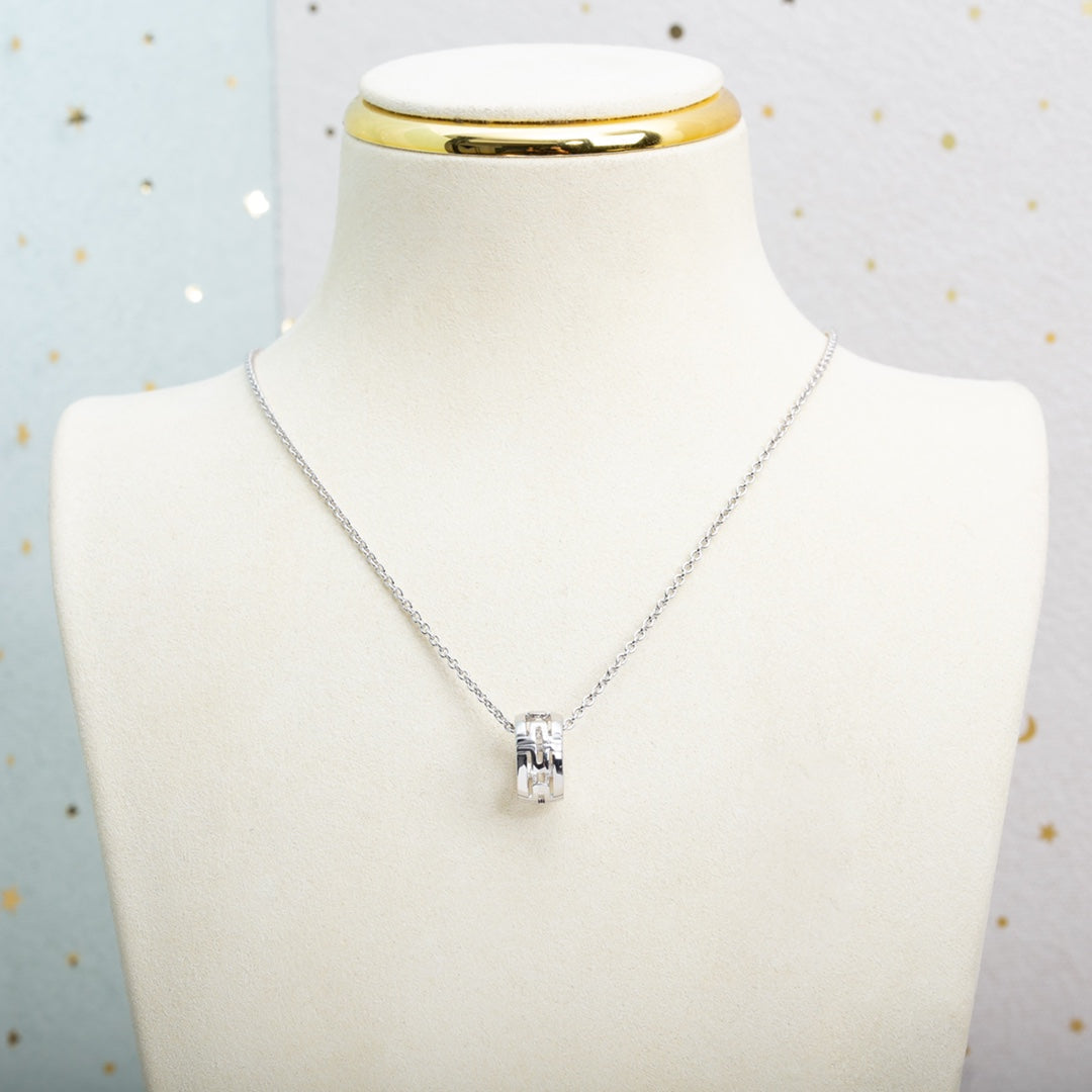 [AuraEcho Jewelry]PARENTESI NECKLACE SILVER