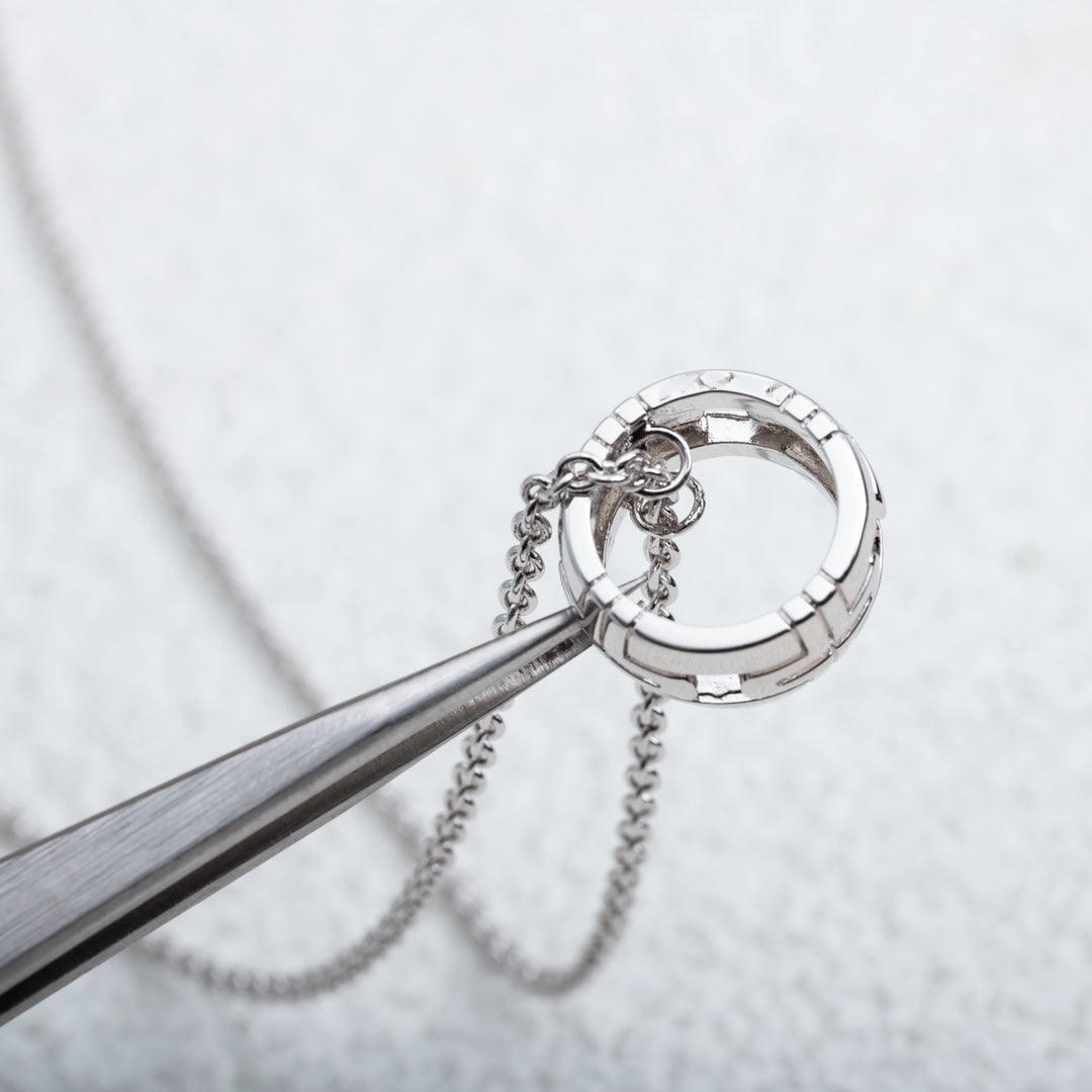 [AuraEcho Jewelry]PARENTESI NECKLACE SILVER