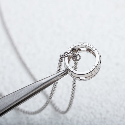 [AuraEcho Jewelry]PARENTESI NECKLACE SILVER