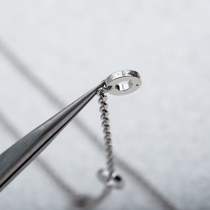 [AuraEcho Jewelry]PARENTESI NECKLACE SILVER