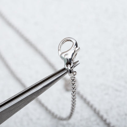 [AuraEcho Jewelry]PARENTESI NECKLACE SILVER