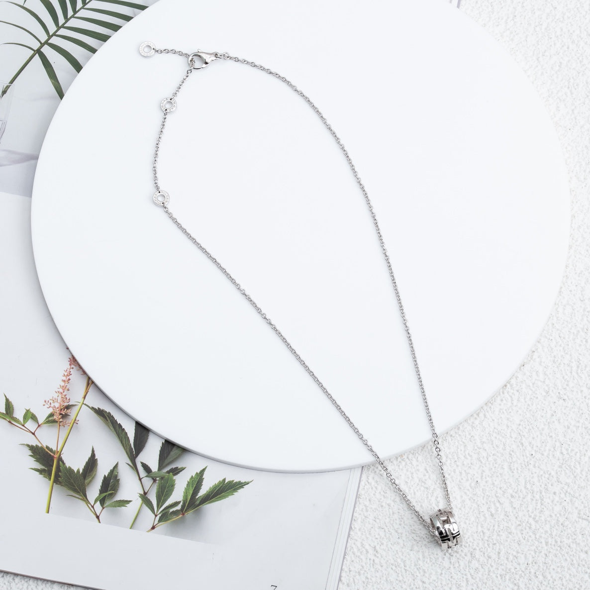 [AuraEcho Jewelry]PARENTESI NECKLACE SILVER