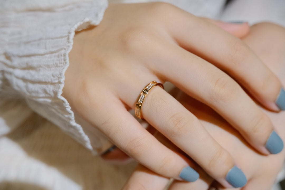 [AuraEcho]LOVE RING 2.65MM DIAMOND