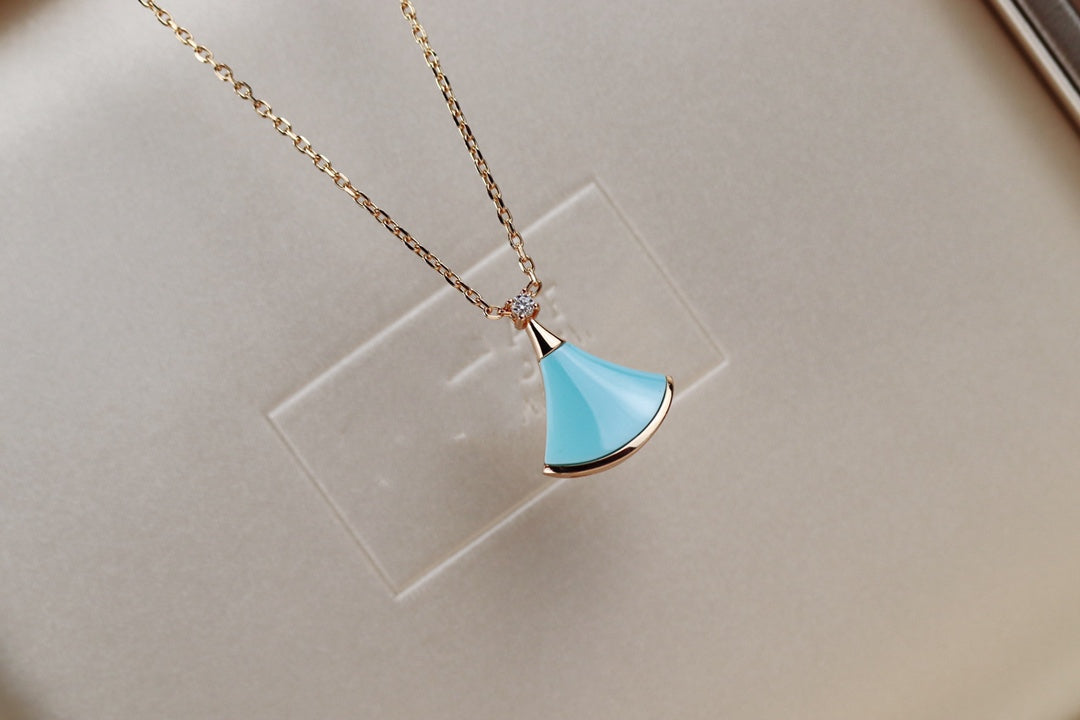 [AuraEcho Jewelry]DREAM NECKLACE TURQUOISE PINK GOLD
