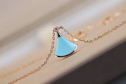 [AuraEcho Jewelry]DREAM NECKLACE TURQUOISE PINK GOLD