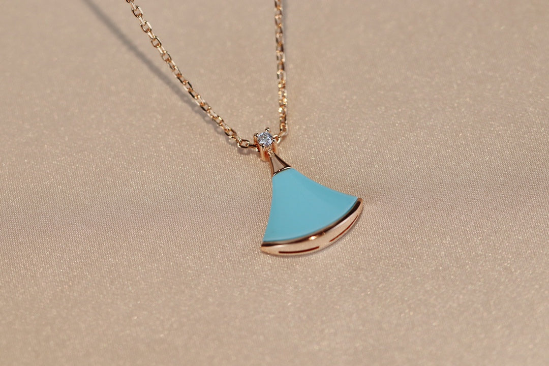 [AuraEcho Jewelry]DREAM NECKLACE TURQUOISE PINK GOLD
