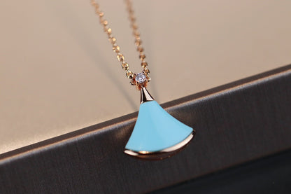 [AuraEcho Jewelry]DREAM NECKLACE TURQUOISE PINK GOLD