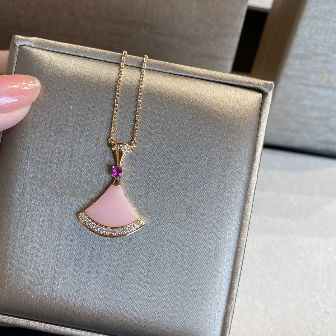 [AuraEcho Jewelry]DREAM NECKLACE PINK OPAL