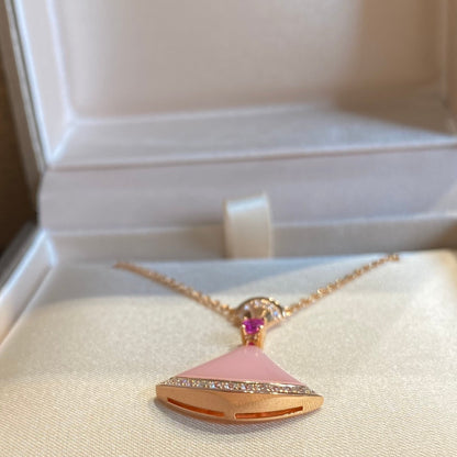 [AuraEcho Jewelry]DREAM NECKLACE PINK OPAL