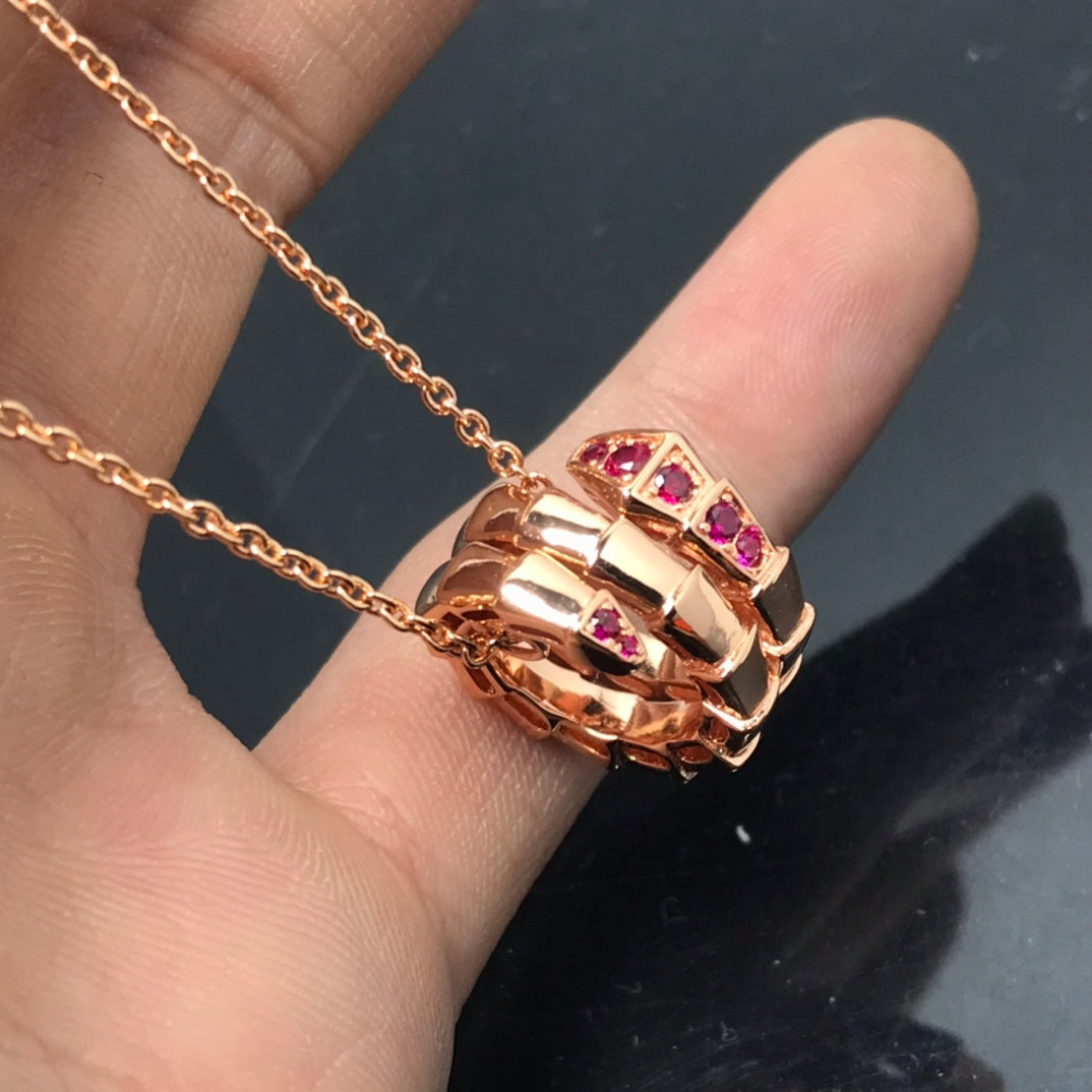 [AuraEcho Jewelry]SERPENTI PEDANT NECKLACE