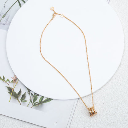 [AuraEcho Jewelry]SERPENTI PINK GOLD NECKLACE DIAMOND