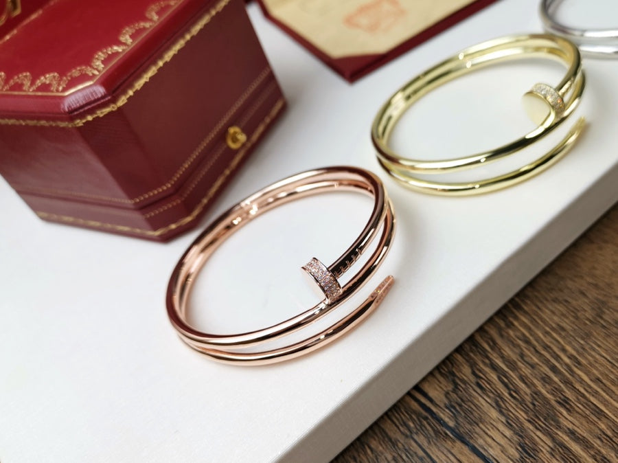 [AuraEcho Jewelry]JUSTE BRACELET 3.5MM DOUBLE ROW DIAMOND