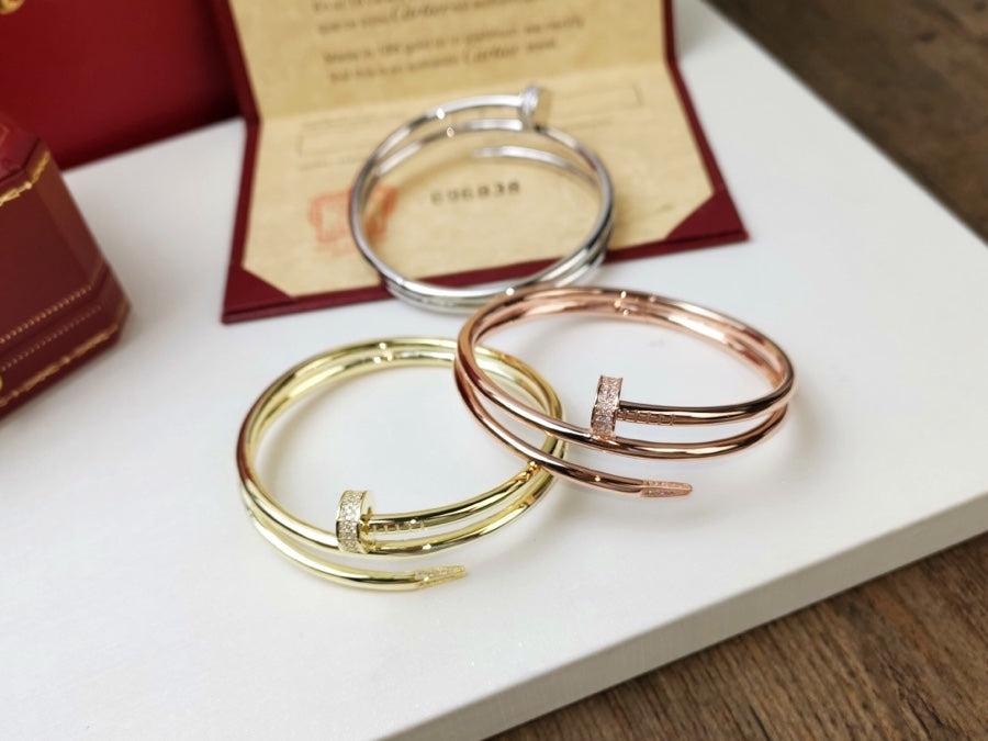 [AuraEcho Jewelry]JUSTE BRACELET 3.5MM DOUBLE ROW DIAMOND