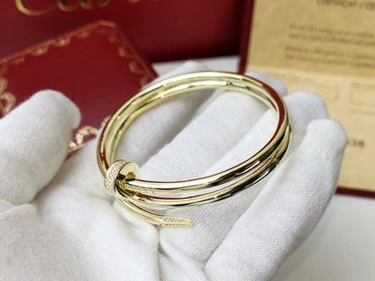 [AuraEcho Jewelry]JUSTE BRACELET 3.5MM DOUBLE ROW DIAMOND
