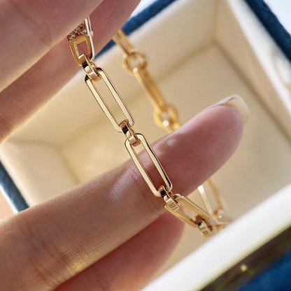[AuraEcho Jewelry]CHAINE BRACELET SMALL MODEL DIAMOND