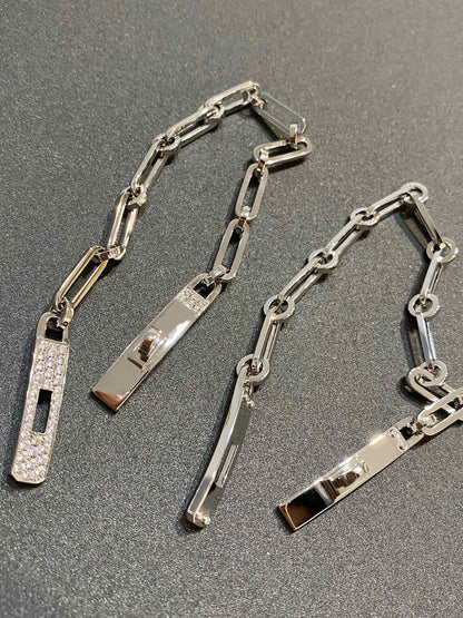 [AuraEcho Jewelry]CHAINE BRACELET SMALL MODEL DIAMOND
