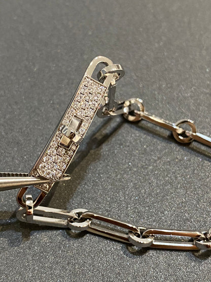 [AuraEcho Jewelry]CHAINE BRACELET SMALL MODEL DIAMOND