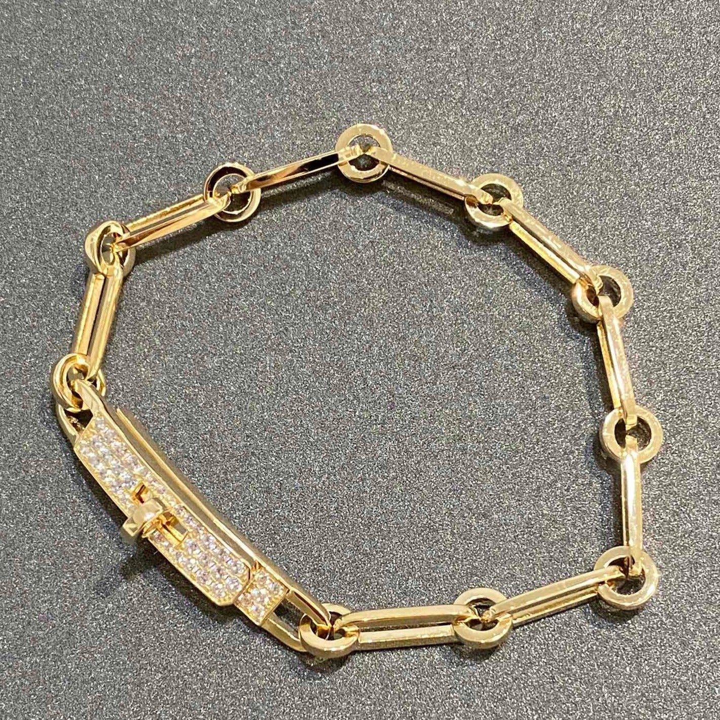 [AuraEcho Jewelry]CHAINE BRACELET SMALL MODEL DIAMOND