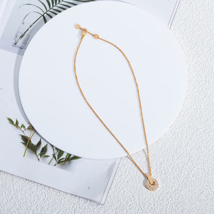 [AuraEcho Jewelry]GARI NECKLACE PINK GOLD DIAMOND