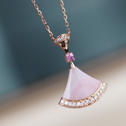 [AuraEcho Jewelry]DREAM NECKLACE PINK MOP DIAMOND