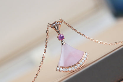 [AuraEcho Jewelry]DREAM NECKLACE PINK MOP DIAMOND