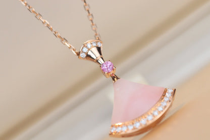[AuraEcho Jewelry]DREAM NECKLACE PINK MOP DIAMOND