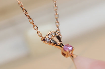 [AuraEcho Jewelry]DREAM NECKLACE PINK MOP DIAMOND
