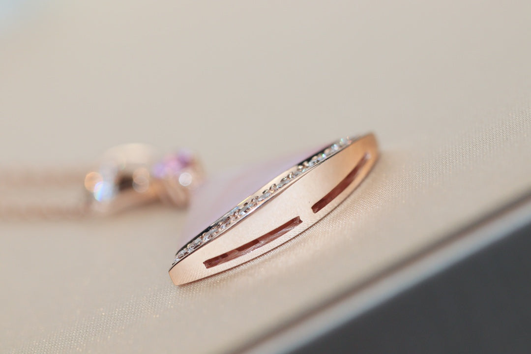 [AuraEcho Jewelry]DREAM NECKLACE PINK MOP DIAMOND