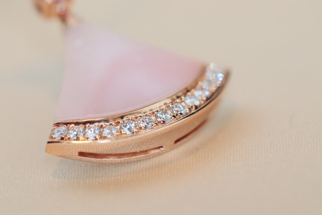 [AuraEcho Jewelry]DREAM NECKLACE PINK MOP DIAMOND