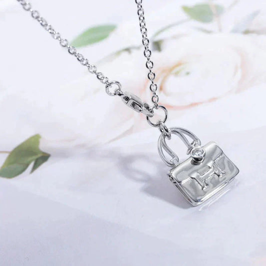 [AuraEcho Jewelry]AMULETTE PEDANT SILVER NECKLACE