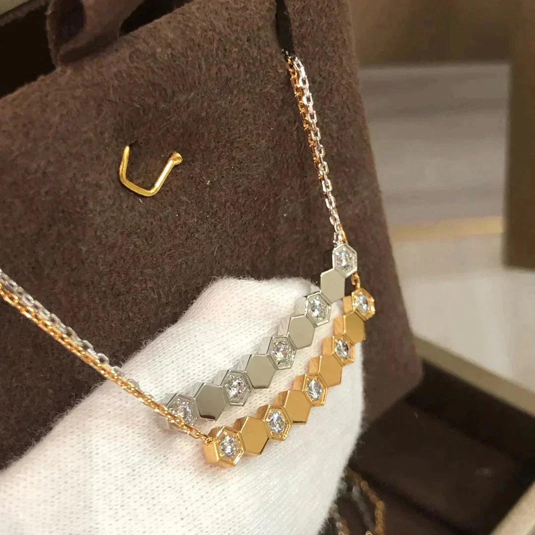 [AuraEcho Jewelry]BEE LOVE NECKLACE DIAMOND